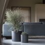 Pottery Pots Refined Max ronde plantenbak zwart binnen